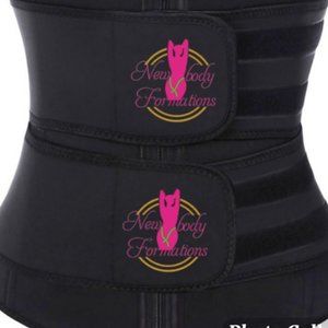 Double Strap Waist Trainer Corset Trimmer Belt for Women Logo